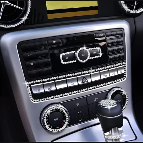 Vista 3 de 10 hojas de 8500 decoraciones brillantes para automóvil, calcomanías de diamantes de imitación, autoadhesivas, adecuadas para decorar varios