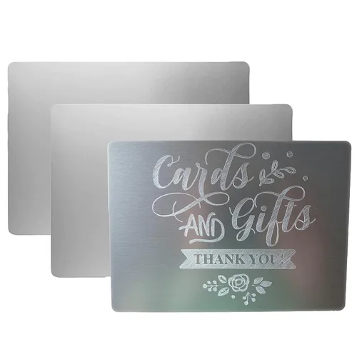 Vista 18 de Espacios en blanco de grabado de metal para grabado con Silhouette Cameo 4 Pro Plus, Brother Scan and Cut, Maker, Explore Air 2 o grabado láser