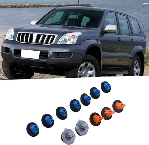 Vista 9 de Clips para panel de puerta delantera, kit de clips de panel Abs para carrocería de coche, clips de repuesto para accesorios de automóvil Prado 120