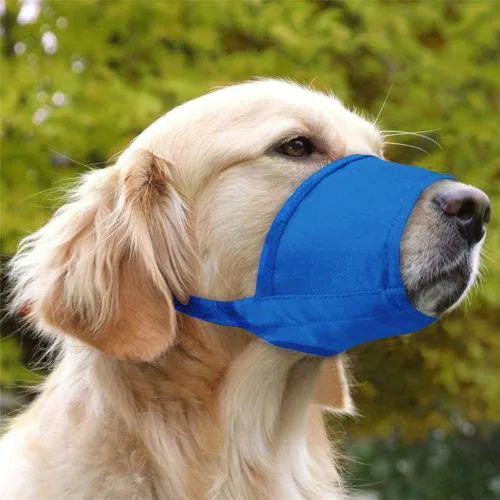 Vista 6 de Coppthinktu Bozal para perro, 7 bozales para morder, ladrar, masticar, cubierta ajustable para la boca de perro para perros pequeños, medianos