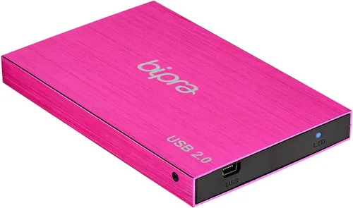 Vista 2 de Disco duro delgado de bolsillo externo USB 2.0 de 1 TB - Rosa dulce - Ntfs