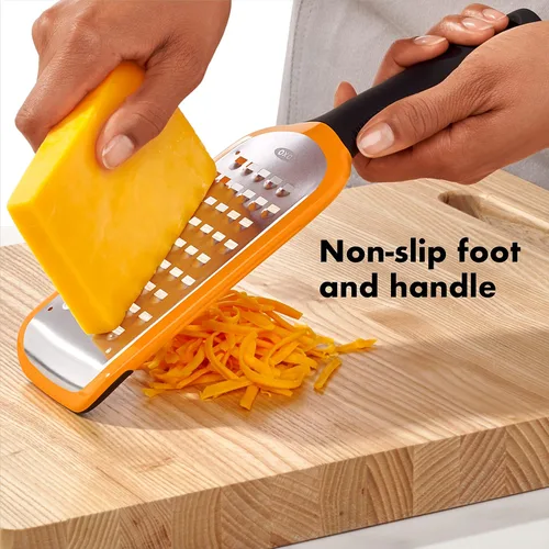 Vista 3 de OXO Good Grips - Rallador grueso grabado, color naranja
