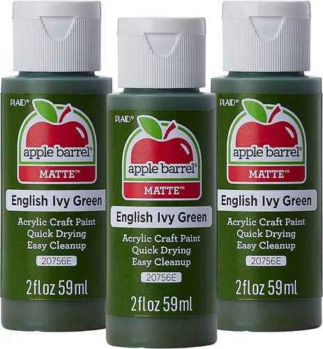 Vista 29 de Apple Barrel 20529 Pintura acrílica, 2 onzas, verde Navidad, paquete de 2