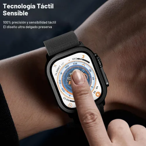 Vista 3 de WSKEN Protector de pantalla ligero para Apple Watch Ultra 3/Ultra 2/Ultra