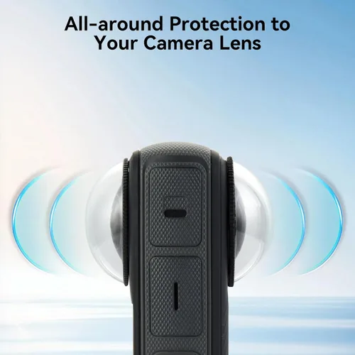 Vista 12 de UTEBIT X4 Premium Protectores de lente para Insta 360 X4, antiarañazos, dureza 9H 98% Transmittance High Transparency Tempered Glass Lens