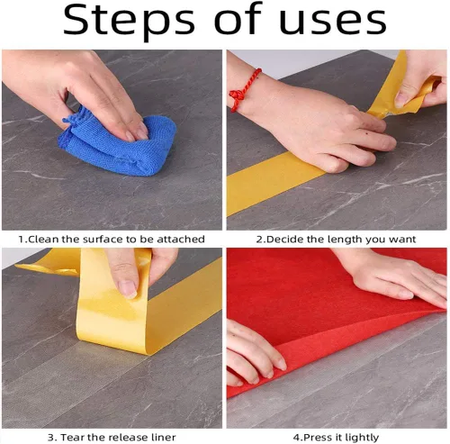 Vista 6 de Qujianwei - Cinta adhesiva de doble cara para alfombra 2 pulgadas x 21.9 yardas, adecuado para suelos de azulejos, alfombras, decoración de pasta