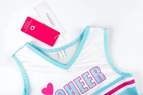 Vista 4 de ReliBeauty Disfraz de animadora para niñas, uniforme de animación