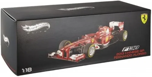 Vista 2 de Hot wheels BCT82 Ferrari F1 F138 Fernando Alonso China GP 2013 Elite Edition 1/18 Modelo de coche fundido a presión por Hotwheels