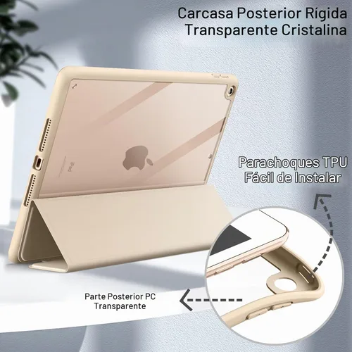 Vista 3 de JETech Funda para iPad de 9ª/8ª/7ª generación de 10.2", color beige