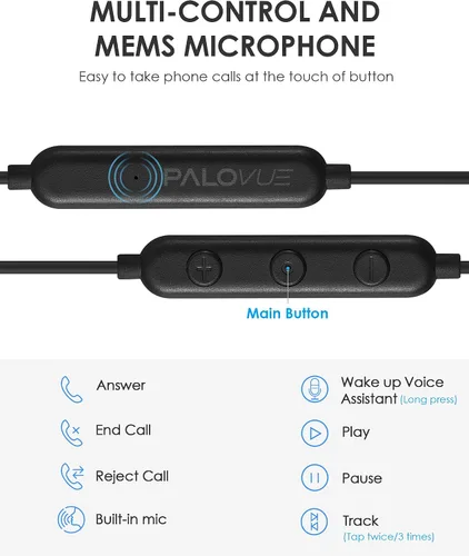 Vista 4 de PALOVUE Auriculares USB tipo C para Galaxy S26 Negro