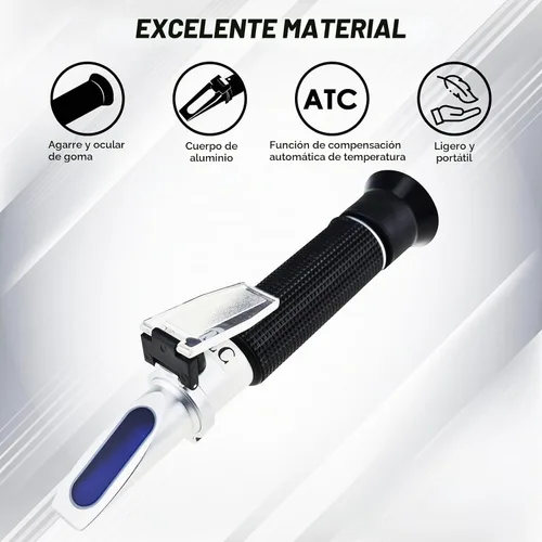 Vista 3 de 0-10% refractómetro Brix para probar contenido de azúcar jarabe de savia de arce, soluciones de azúcar de baja concentración, té, medición portátil