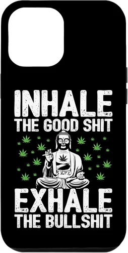 Vista 26 de Inhale Good Shit Exhale Bullshit - Weed Cannabis - 420 Case for iPhone 17