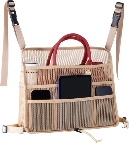 Vista 8 de Eing Organizador para Asiento Trasero de Coche - Almacenamiento de Gran Capacidad para Bolsos, Carteras y Artículos para Niños - Negro