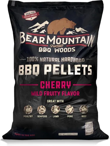 Vista 10 de Bear Mountain - Pellets de madera natural para ahumador, parrilla y barbacoa, 20 libras, manzana
