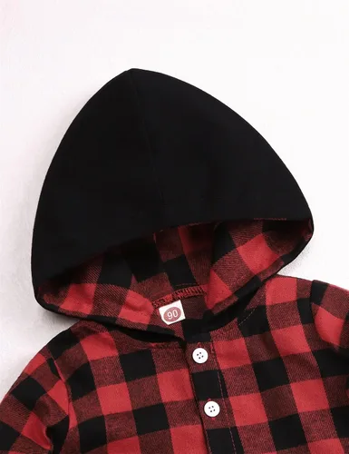 Vista 10 de Conjunto de ropa para bebés y niños pequeños, camisa con capucha y pantalones deportivos para otoño e invierno