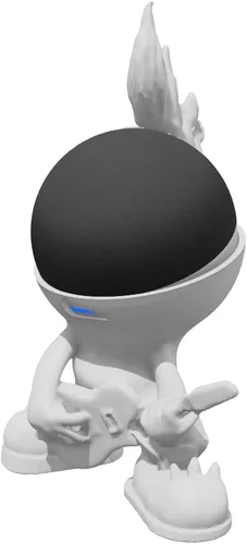 Vista 8 de Splin Soporte de mesa compatible con Amazon Alexa Smart Speaker Echo Dot (4ª y 5ª generación) y Apple HomePod Mini, Star Boy Blanco