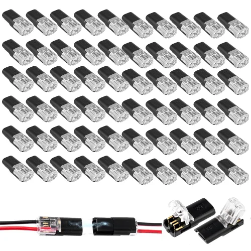 Vista 10 de Conector de doble cable con hebilla de bloqueo, conectores rápidos de alambre de bloqueo ignífugo, adecuado para reparaciones de emergencia, 20
