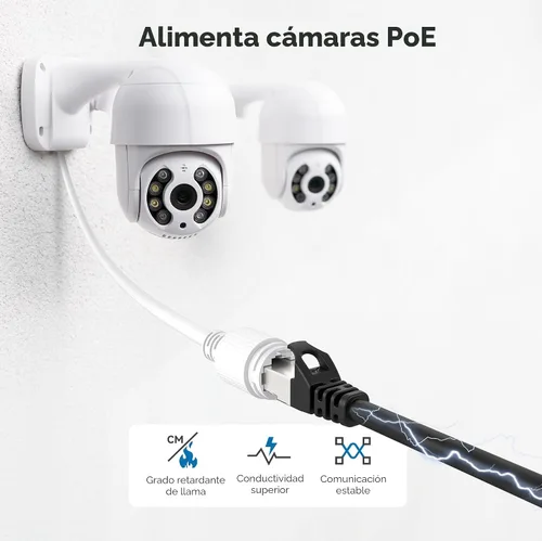 Vista 7 de Cable Matters Paquete de 5 cables Ethernet Cat 6A blindados cortos sin enganches de 10 Gbps, cable Cat 6A, cable Cat6A, cable Ethernet, negro