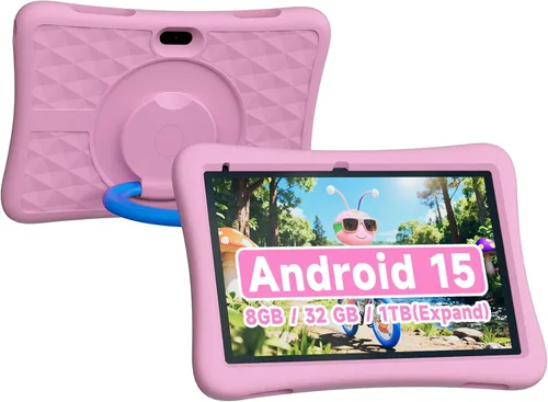 Vista 11 de ZZB Tableta para niños de 10 pulgadas, Android 15.0, 8 GB (3+5 extendidos) RAM 32 GB ROM (expandible a 1 TB) Cámara dual de 6000 mAh precargada