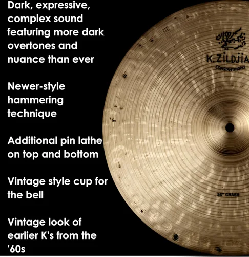 Vista 4 de Zildjian Choque de Constantinopla de 16" K
