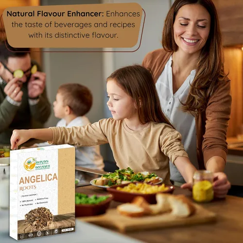 Vista 5 de Herbs Botanica Angelica Root - Hierba angélica de corte suelto y tamizado Ángel de hierbas Angelica Archangelica para té de hierbas, para hornear
