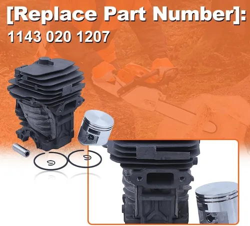 Vista 3 de 1143 020 1207, kit de cilindro de 1.732 in, para Stihl MS251 para pieza de motosierra