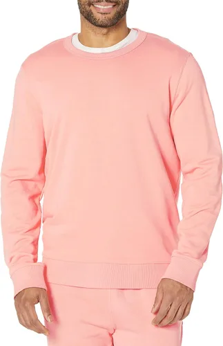 Vista 5 de Tienda Essentials Sudadera ligera de manga larga de rizo francés con cuello redondo para hombre (disponible en tallas grandes y altas)