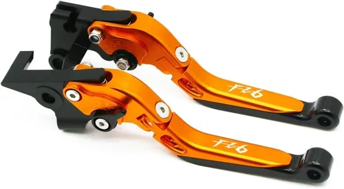 Vista 23 de Palanca de freno de embrague plegable ajustable para motocicleta para Yamaha FZ6 FZ 6 FAZER 2004 2010 XJ6 FZ6R 2009 2020 FZ8 2011 2015 (color : 1)