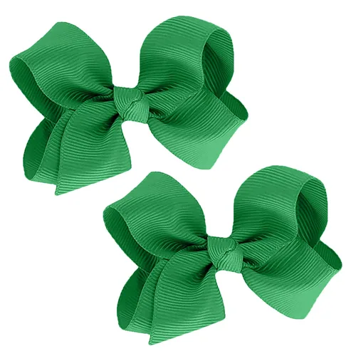 Vista 23 de WD2U - Juego de 2 lazos pequeños de grogrén de 3 pulgadas, pinzas de cocodrilo para bebé (verde manzana)