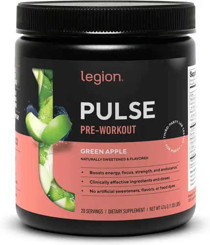Vista 12 de LEGION Pulse Pre Workout - Bebida preentrenamiento de óxido nítrico totalmente natural para aumentar la energía, sin creatina, endulzada