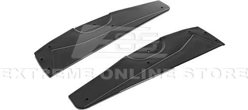 Vista 9 de Repuesto para modelos base Chevrolet Corvette C6 2005-2013 Falda lateral estilo ZR1, extensión de paneles basculantes con par de aletas de barro