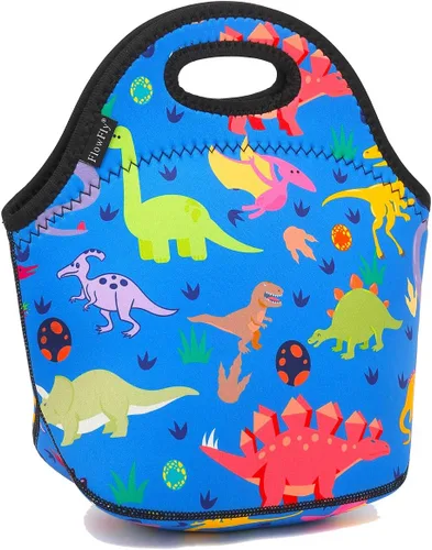 Vista 8 de FlowFly Lonchera de neopreno para niños, bolsa suave con aislamiento, mini hielera térmica para niños, niñas, hombres, mujeres, escuela, trabajo