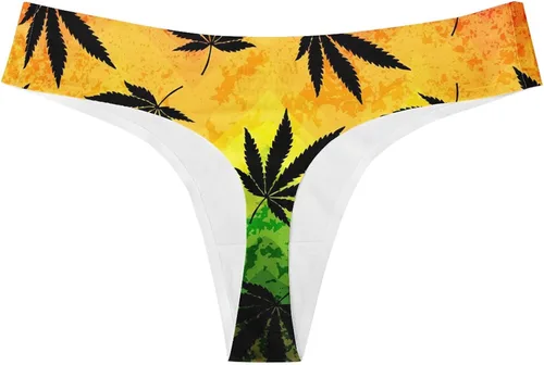 Vista 2 de CHPGPUG Tanga sin costuras para mujer, tangas invisibles, ropa interior invisible de tiro bajo