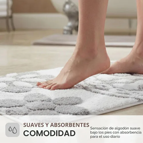 Vista 5 de Madison Park Casablanca 100% Cotton Tufted Bathroom Rugs Luxurious Plush Medallion Floral Pattern Bath Mat Absorbent, Quick Dry, Spa Design Shower