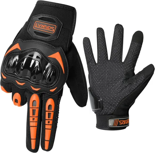 Vista 9 de Guantes de motocicleta con pantalla táctil para hombres y mujeres, guantes de carreras para motocross, BMX, ATV, MTB, ciclismo