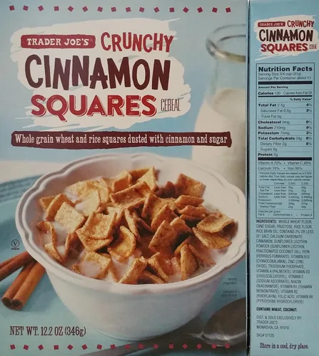 Vista 2 de Trader Joe's - Cereal crujiente con cuadrados de canela - Peso neto 12.2 oz (346 g)