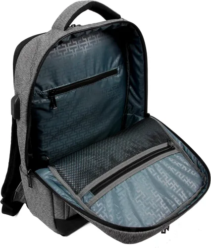 Vista 4 de Tanka Pilgrim Laptop Backpack. Professional Business Commuter Bag for Office Work. TSA Airline Travel Underseat Personal Carry On. USB Charging