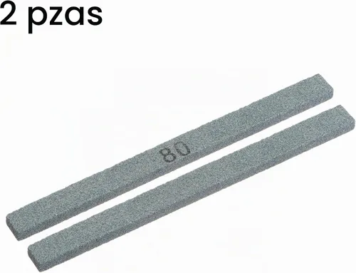 Vista 3 de uxcell Piedras de afilar 80 grano verde carburo de silicio cuchillo piedra de pulido piedra de afilar 2pcs