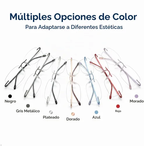 Vista 8 de Eyekepper Anteojos sin montura para mujer, lentes sin marco negro Lentes de lectura inalámbricos para mujer, resistentes a los arañazos