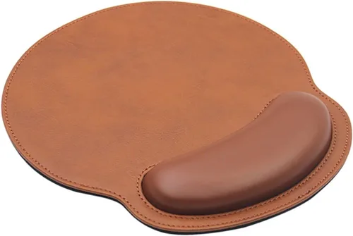 Vista 11 de Alfombrilla de ratón de cuero con soporte de muñeca ergonómica para Negro