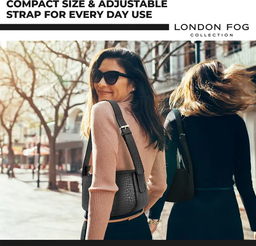 Vista 4 de London Fog ASTOR e IRIS - Bolso de hombro para mujer con correa ajustable