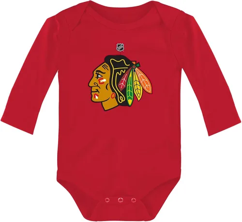 Vista 9 de Outerstuff NHL - Mameluco de manga larga con logotipo primario para recién nacidos y bebés de 0 a 24 meses