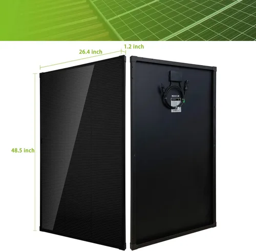Vista 2 de Topsolar Panel solar 170W 12/24 voltios monocristalino fuera de la red sistema para casas RV barco