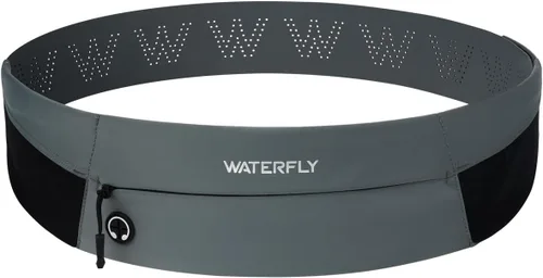 Vista 8 de WATERFLY Cinturón para Correr Riñonera: Bolsa de Cintura Delgada para Hombres Mujeres, Soporte para Teléfono de Fitness para Entrenamiento Maratón