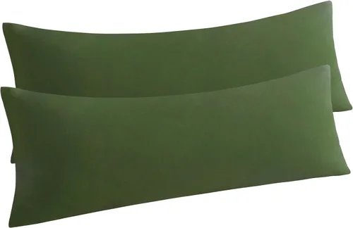Vista 45 de NTBAY Juego de 2 fundas de almohada estándar, paquete de 2 fundas de almohada de microfibra cepillada de 20x26, suaves, resistentes a las arrugas, a