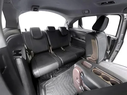 Vista 5 de OASIS AUTO 2011-2017 Odyssey Funda de Asiento Personalizada de Cuero/Cuero Sintético Compatible con Honda Odyssey 2011 2012 2013 2014 2015 2016 2017
