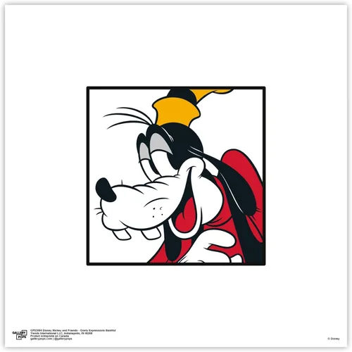 Vista 9 de Trends International Gallery Pops Disney Mickey and Friends - Póster de pared de Goofy Expressions Bashful, 12.00 x 12.00 pulgadas, versión de marco
