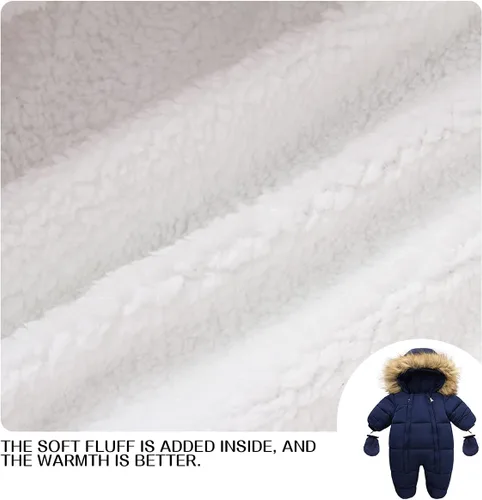 Vista 6 de Traje de nieve de invierno para bebé niña, chaqueta para niño, mono con capucha