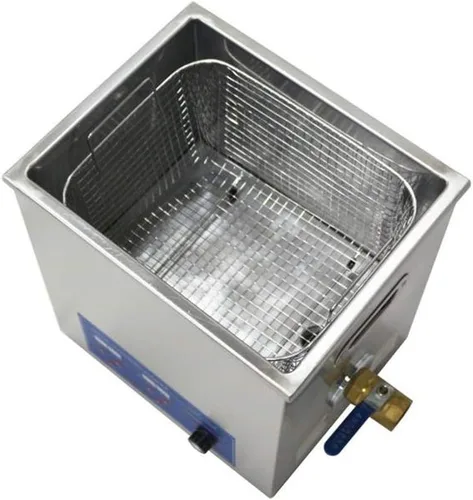 Vista 3 de CGOLDENWALL Limpiador ultrasónico comercial de 14L Limpiador ultrasónico de piezas ultrasónicas de acero inoxidable Máquina de limpieza ultrasónica