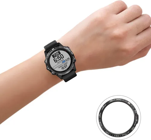 Vista 7 de Hemobllo Compatible con Garmin Fenix 6X Reloj Bisel Anillo de Acero Inoxidable Marco de Reloj Funda Protectora Anti Rasguños Cubierta de Parachoques